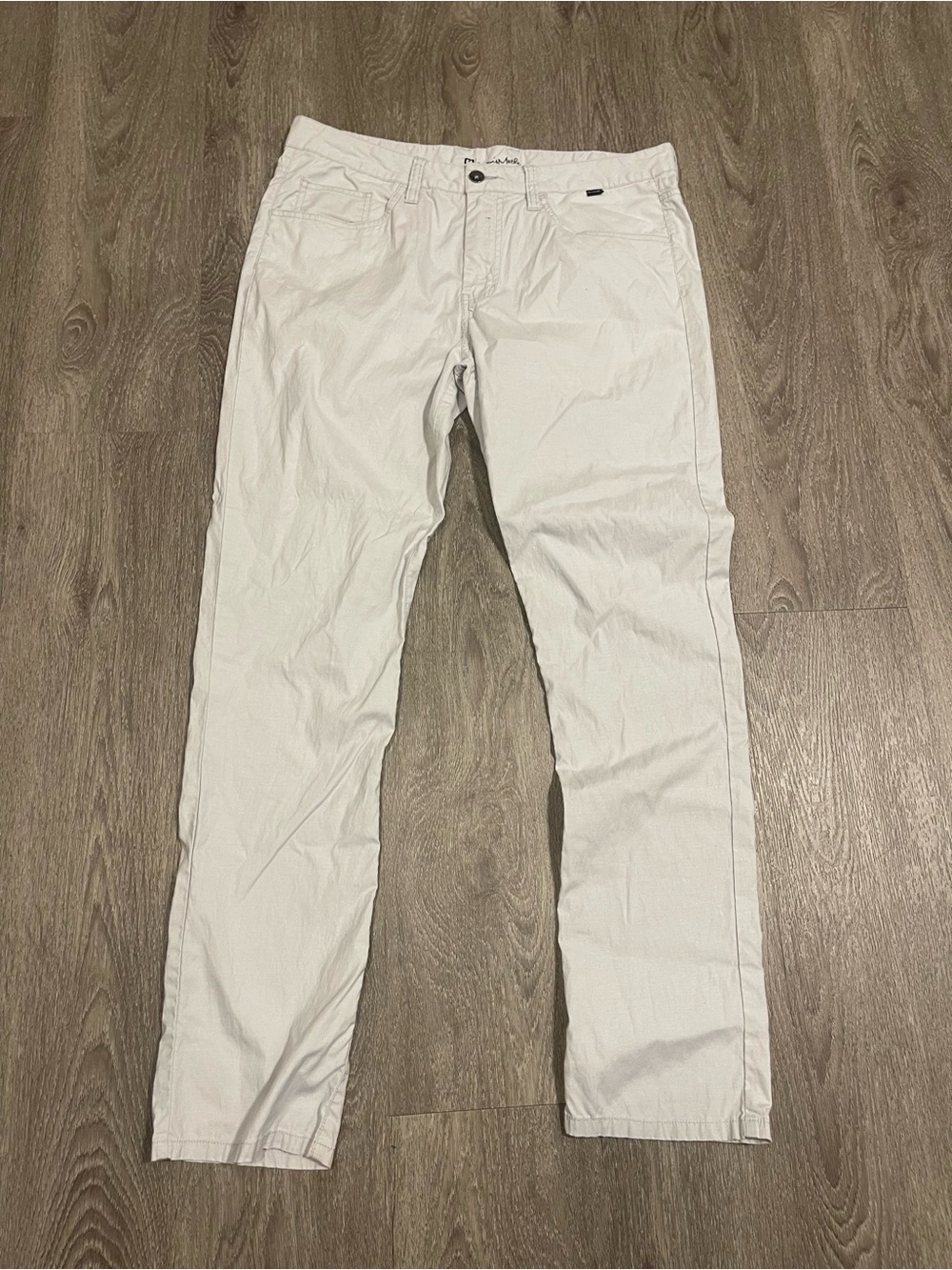 TravisMathew White Pants Men's 34x32 Stretch Tencel Blend Casual Golf